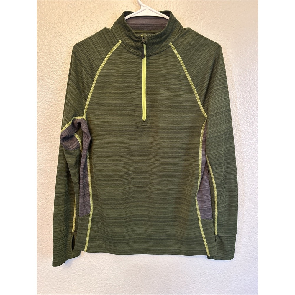 Outdoor Life Pullover Mens Small Quarter Zip Athletic Running Shirt Polyester